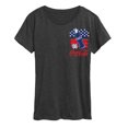 thumbnail image 1 of Coca-Cola - 86 American Flag And Bottle - Womens Short Sleeve Graphic T-Shirt, 1 of 5