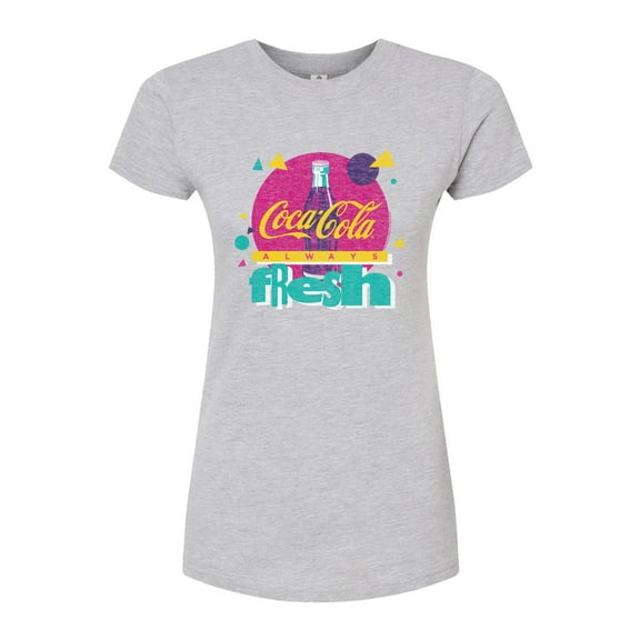 Coca-Cola - 90's Retro - Always Fresh - Juniors Fitted Graphic T-Shirt