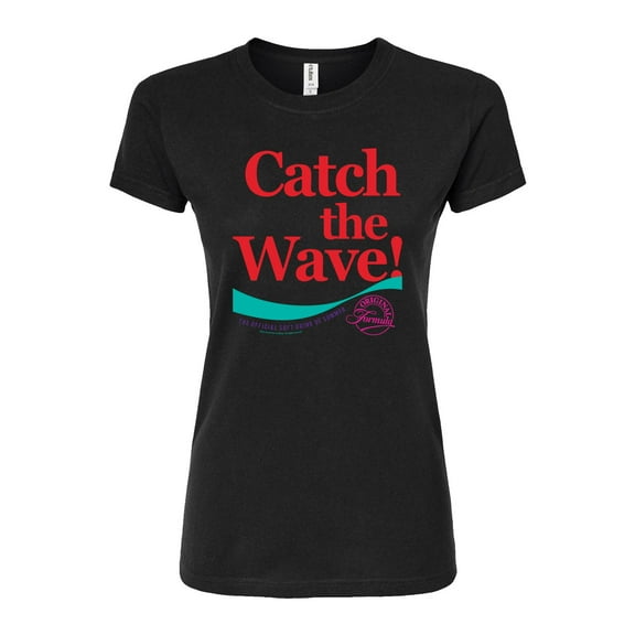 Coca-Cola - 90's Retro - Catch the Wave - Juniors Fitted Graphic T-Shirt