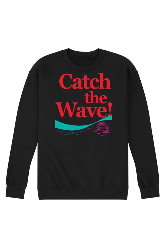 - 90's Retro - Catch the Wave - Men's Crew Neck Fleece Pullover