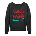 thumbnail image 1 of Coca-Cola - 90's Retro - Catch the Wave - Women's Lightweight French Terry Long Sleeve Shirt, 1 of 5