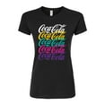 thumbnail image 1 of Coca-Cola - 90's Retro Logo Stacked - Juniors Fitted Graphic T-Shirt, 1 of 5