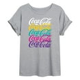 thumbnail image 1 of Coca-Cola - 90's Retro Logo Stacked - Women's Oversized T-Shirt, 1 of 4