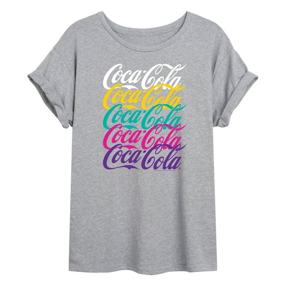 Coca-Cola - 90's Retro Logo Stacked - Women's Oversized T-Shirt