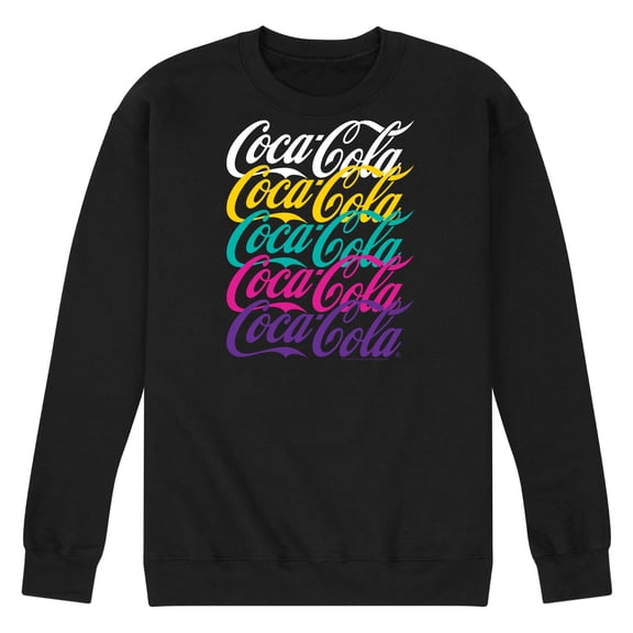 Coca-Cola - 90's Retro Logo Stacked - Men's Crew Neck Fleece Pullover