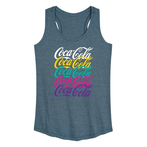 Coca-Cola - 90's Retro Logo Stacked - Women's Racerback Tank Top