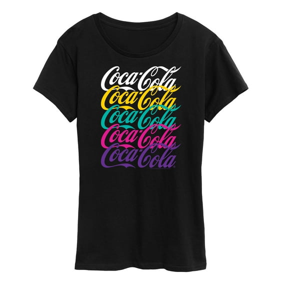 Coca-Cola - 90's Retro Logo Stacked - Women's Short Sleeve Graphic T-Shirt