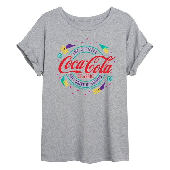Coca-Cola - 90's Retro Original Logo - Juniors Ideal Flowy Muscle T-Shirt