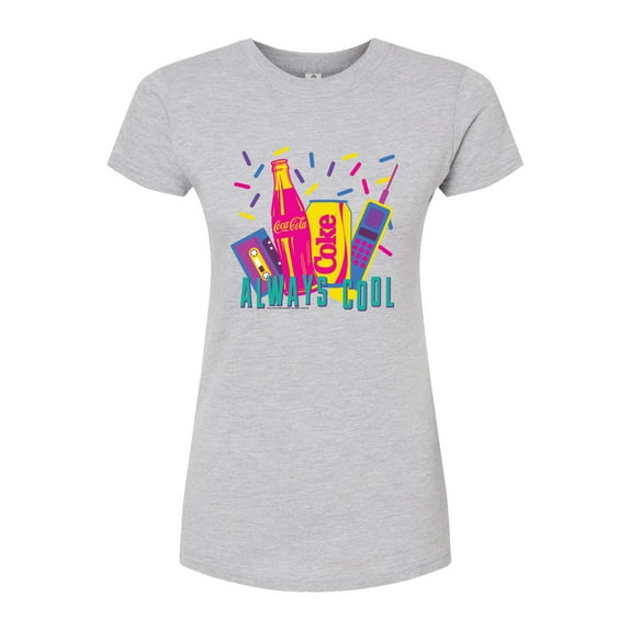 Coca-Cola - 90's Retro Style - Always Cool - Juniors Fitted Graphic T-Shirt