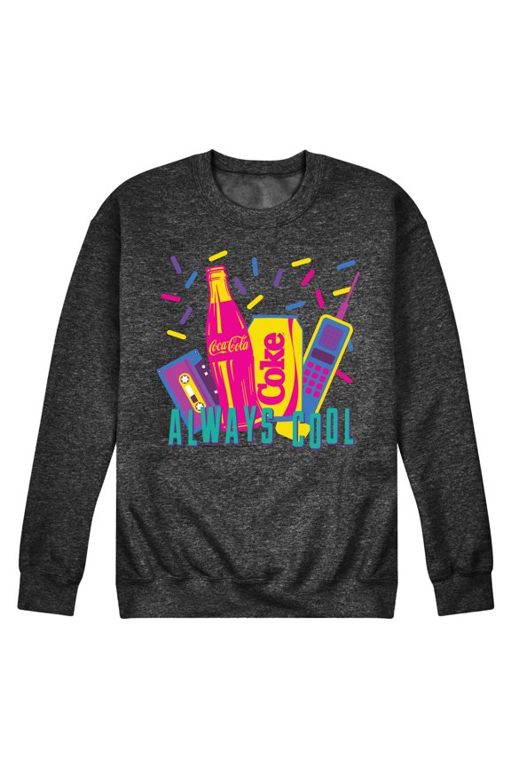 - 90's Retro Style - Always Cool - Men's Crew Neck Fleece Pullover
