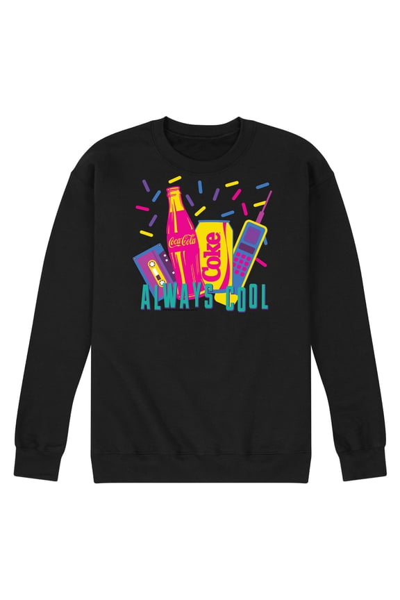 - 90's Retro Style - Always Cool - Men's Crew Neck Fleece Pullover