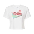 thumbnail image 1 of Coca-Cola - 90's Retro Style - Coke Is It - Juniors Cropped Cotton Blend T-Shirt, 1 of 4