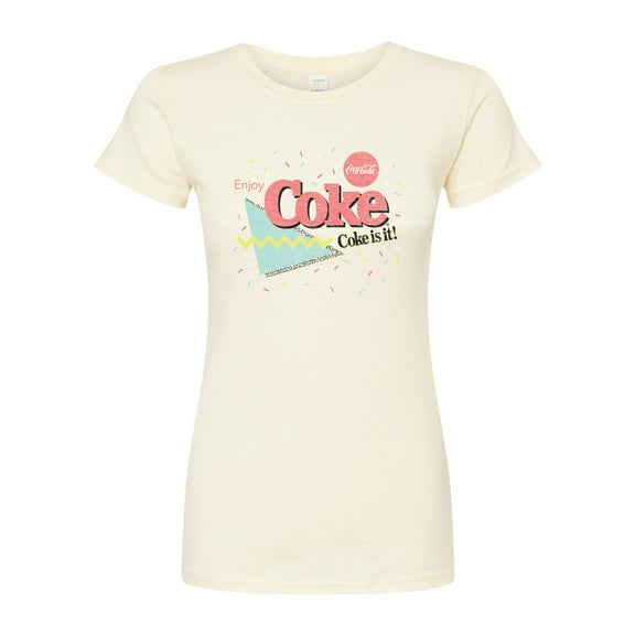 Coca-Cola - 90's Retro Style - Coke Is It - Juniors Fitted Graphic T-Shirt