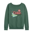 thumbnail image 1 of Coca-Cola - 90's Retro Style - Coke Is It - Women's Lightweight French Terry Long Sleeve Shirt, 1 of 5