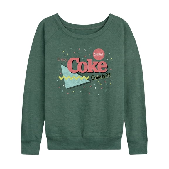 Coca-Cola - 90's Retro Style - Coke Is It - Women's Lightweight French Terry Long Sleeve Shirt