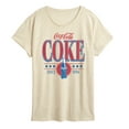 thumbnail image 1 of Coca-Cola - 90S Coke Collegiate Design - Womens Short Sleeve Graphic T-Shirt, 1 of 5