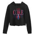 thumbnail image 1 of Coca-Cola - 90s Coke Collegiate - Juniors Cropped Pullover Hoodie, 1 of 5