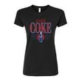 thumbnail image 1 of Coca-Cola - 90s Coke Collegiate - Juniors Fitted Graphic T-Shirt, 1 of 5