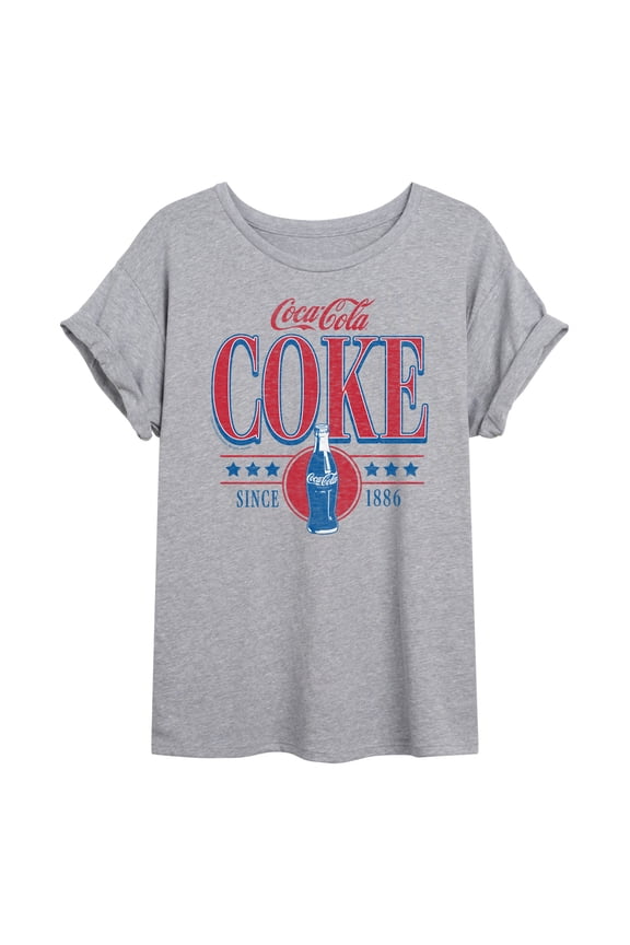 - 90s Coke Collegiate - Women's Oversized T-Shirt