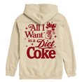 thumbnail image 1 of Coca-Cola - All I Need Is Diet Coke Men's Graphic Fleece Pullover Hoodie, 1 of 4