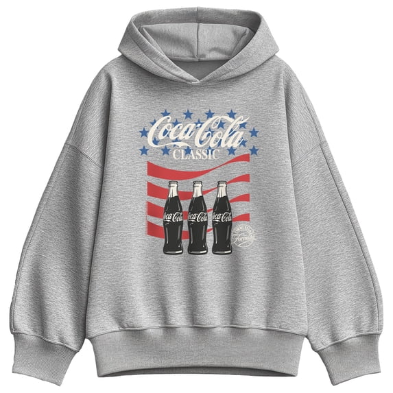 Coca-Cola - American Classic - Women's Oversized Fleece Hoodie Sweatshirt