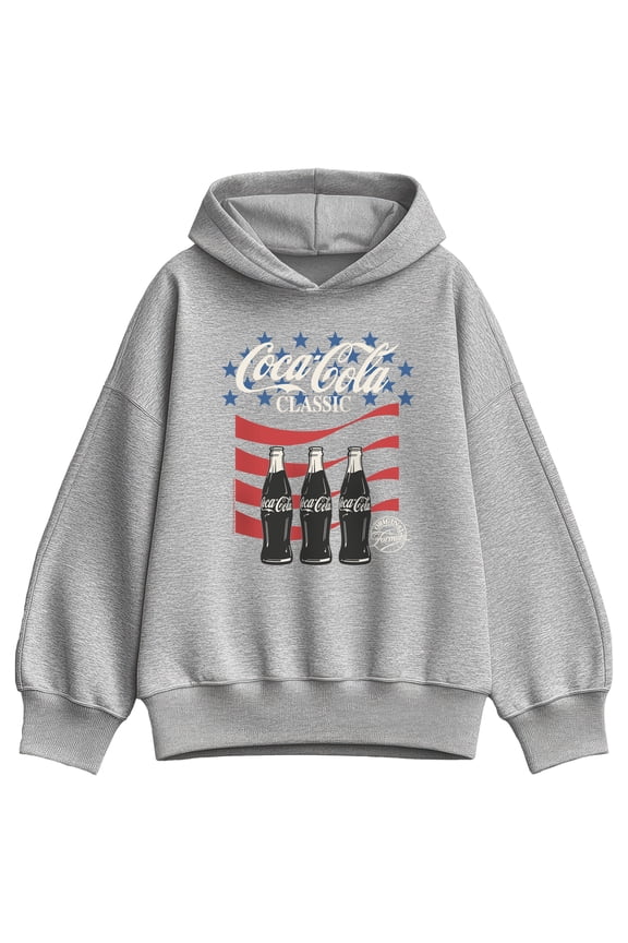 - American Classic - Women's Oversized Fleece Hoodie Sweatshirt