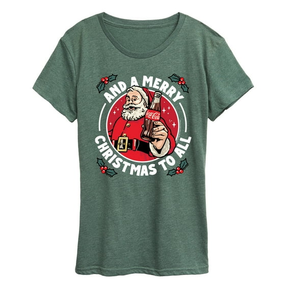 Coca-Cola - And A Merry Christmas To All Coke - Women's Short Sleeve Graphic T-Shirt
