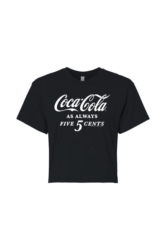 - As Always Five Cents - Juniors Cropped Pullover Hoodie