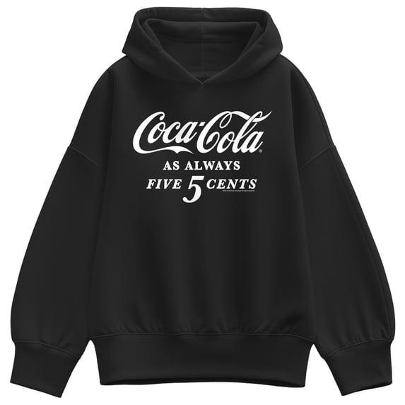 Coca-Cola - As Always Five Cents Oversized Fleece Hoodie Sweatshirt