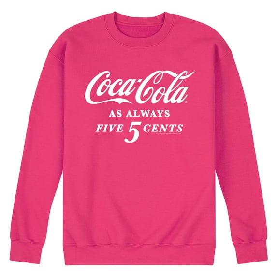 Coca-Cola - As Always Five Cents - Men's Crew Neck Fleece Pullover