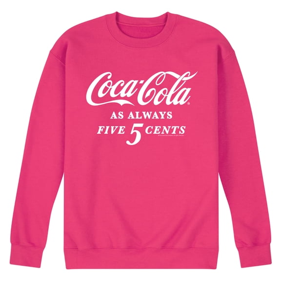 Coca-Cola - As Always Five Cents - Men's Crew Neck Fleece Pullover