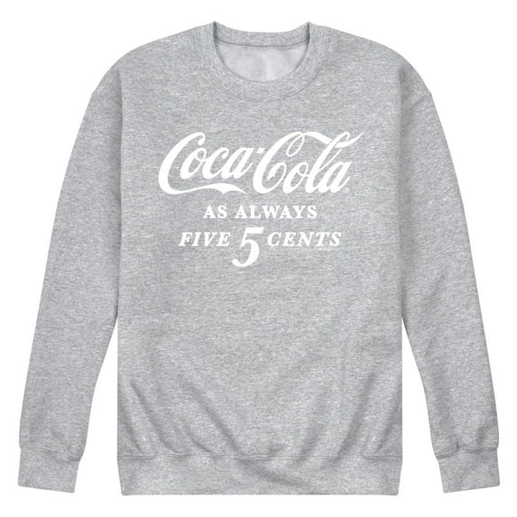 Coca-Cola - As Always Five Cents - Men's Crew Neck Fleece Pullover