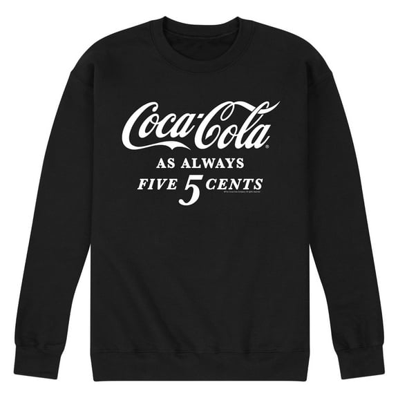 Coca-Cola - As Always Five Cents - Men's Crew Neck Fleece Pullover