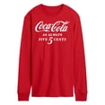 thumbnail image 1 of Coca-Cola - As Always Five Cents - Men's Long Sleeve T-Shirt, 1 of 4