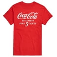 thumbnail image 1 of Coca-Cola - As Always Five Cents - Men's Short Sleeve Graphic T-Shirt, 1 of 5