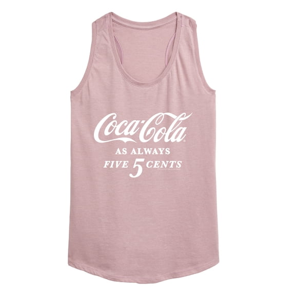 Coca-Cola - As Always Five Cents - Women's Racerback Tank Top