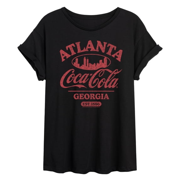 Coca-Cola - Atlanta - Juniors Oversized Graphic T-Shirt