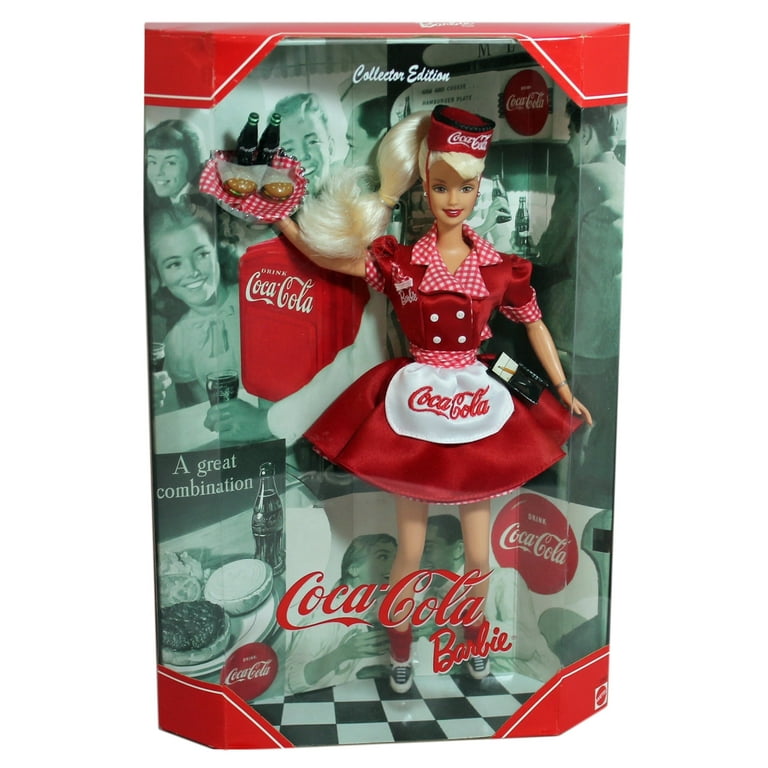 【Barbie】コカコーラ クラシック バービー Mattel 1998 Coca-Cola Barbie Doll as a Waitress, Collector Edition
