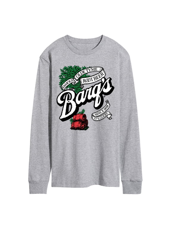 - Barq's Logo Men's Long Sleeve Graphic T-Shirt