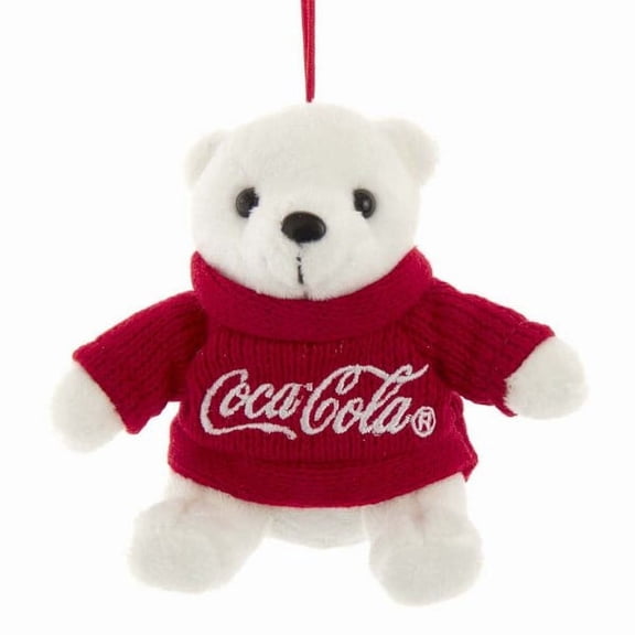 Coca-Cola Bear with Red Sweater Ornament