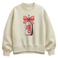 thumbnail image 1 of Coca-Cola - Bow Diet Coke - Ladies Oversized Fleece Crew Sweatshirt, 1 of 3