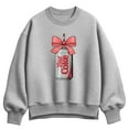 thumbnail image 1 of Coca-Cola - Bow Diet Coke - Ladies Oversized Fleece Crew Sweatshirt, 1 of 3