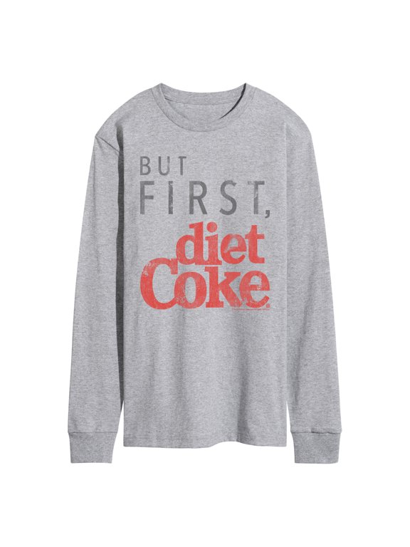 - But First Diet Coke Men's Long Sleeve Graphic T-Shirt