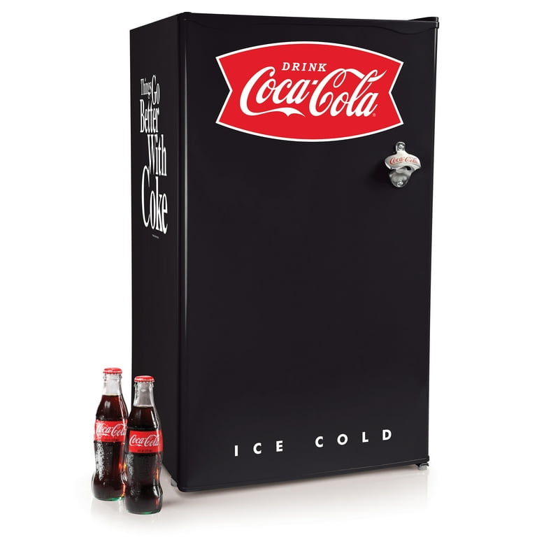 コカ・コーラ コンパクト冷蔵庫 3.2 Coca-Cola CRF32BKCK 3.2 Cu. Ft. Refrigerator with Freezer, Black