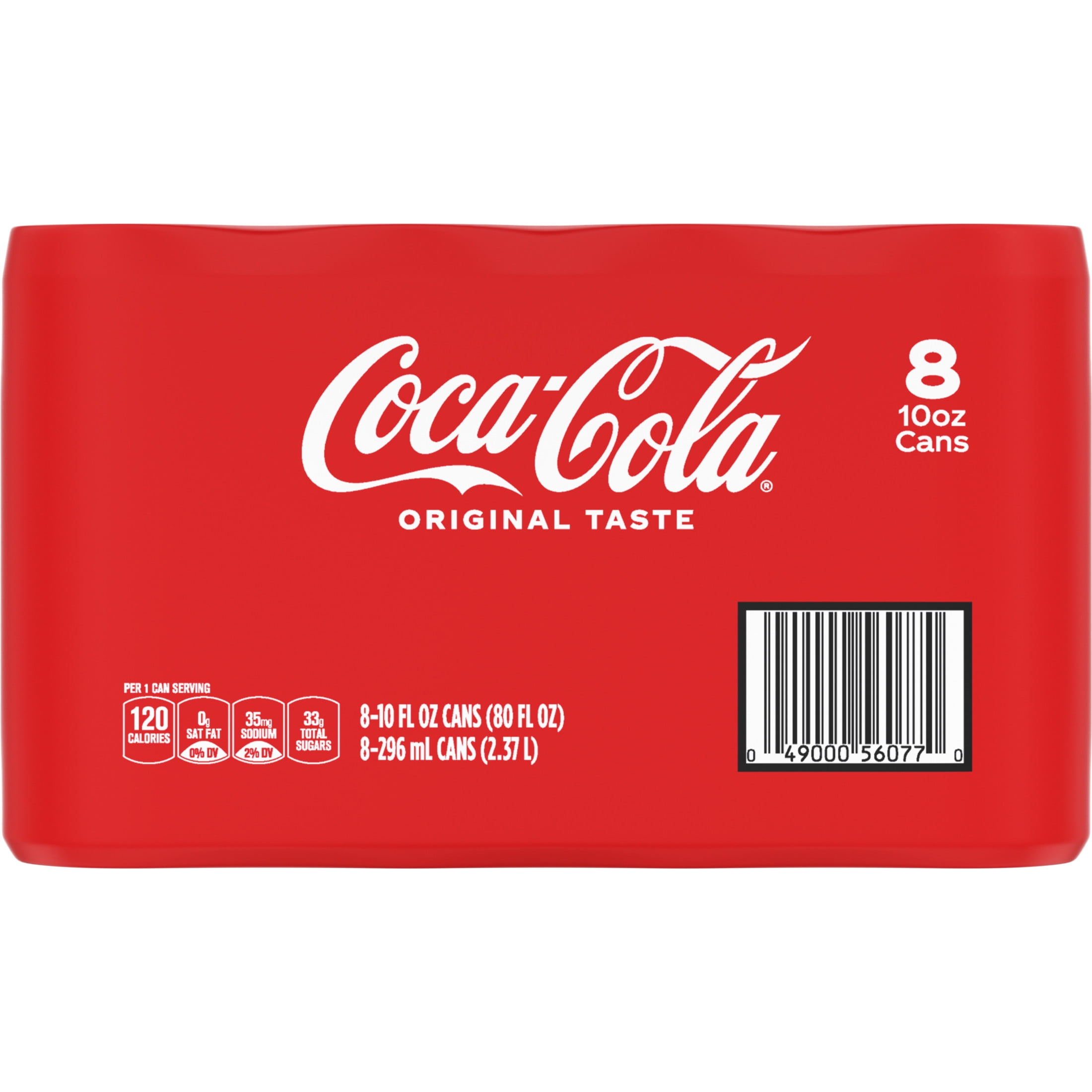 Coca-Cola Soda Pop, 10 fl oz, 8 Pack Cans - Walmart.com