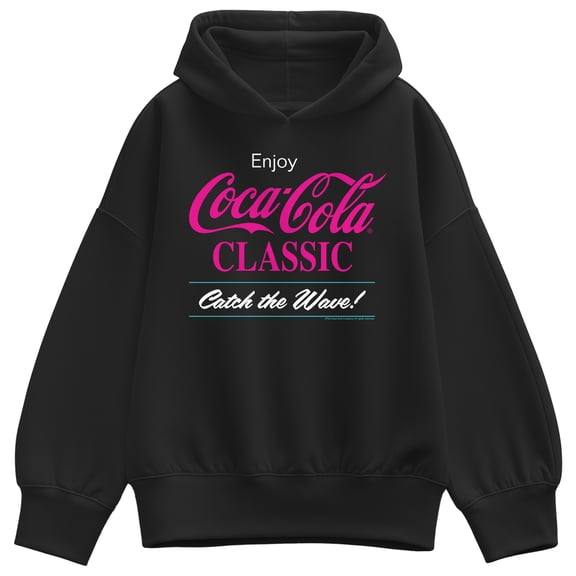 Coca-Cola - Catch The Wave - Ladies Oversized Fleece Hoodie Sweatshirt