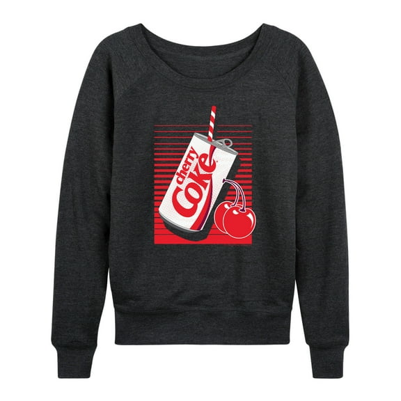 Coca-Cola - Cherry Coke Can - Women's French Terry Long Sleeve Shirt