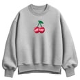 thumbnail image 1 of Coca-Cola - Cherry Coke Cap Cherries Oversized Fleece Crew Sweatshirt, 1 of 3
