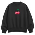 thumbnail image 1 of Coca-Cola - Cherry Coke Cap Cherries Oversized Fleece Crew Sweatshirt, 1 of 3