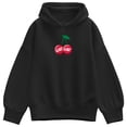 thumbnail image 1 of Coca-Cola - Cherry Coke Cap Cherries Women's Oversized Fleece Hoodie Sweatshirt, 1 of 3
